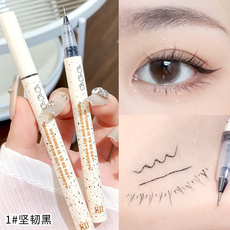 Xixi original ink rabbit velvet eyeliner ultra-fine tip waterproof smudge-proof definition for lower lashes and under-eye highlight