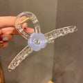 #flower clip translucent-13cm