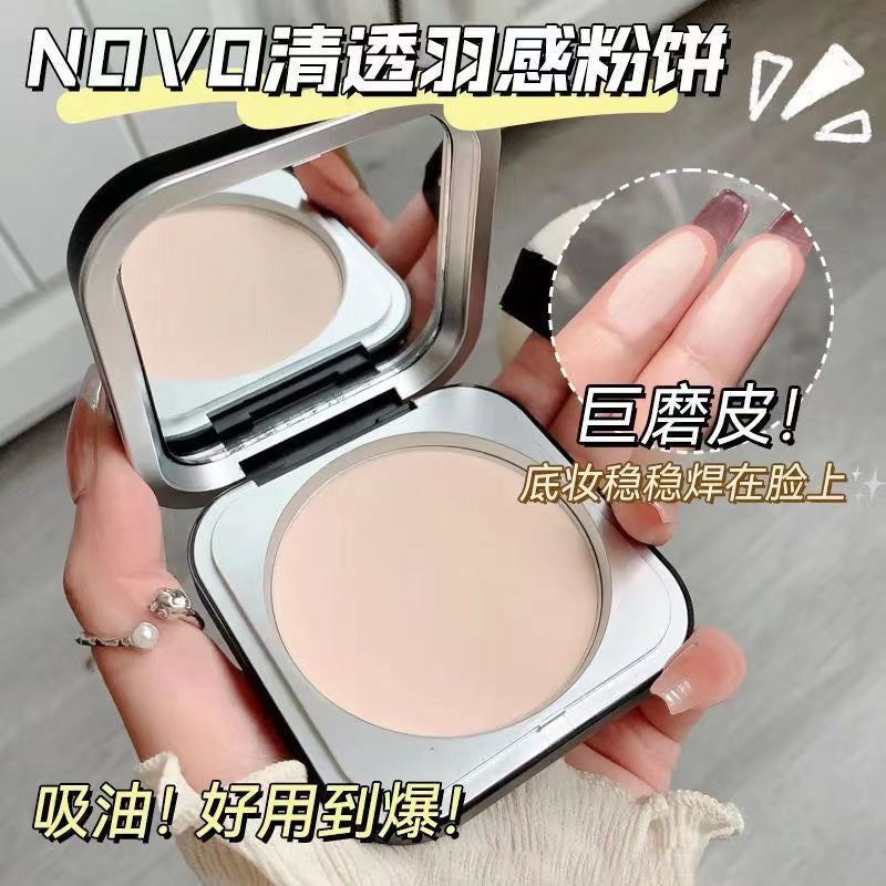 Novo powder black box makeup oil control dry skin microdermabrasion concealer waterproof non-stick powder wet and dry dual-use makeup bottom
