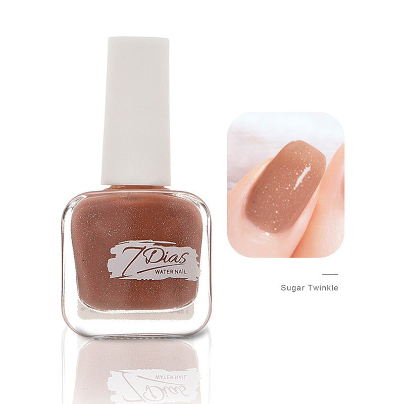 Nail polish manicure shop no-bake quick-drying long-lasting non-tearable fall and winter water-based non-peelable transparent nude nail polish