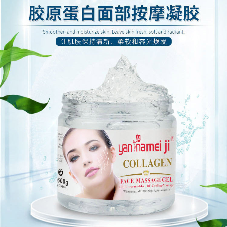 exclusive facial collagen gel hydrating, moisturizing and firming massage gel 500g export wholesale