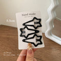 Glossy star hair clip for girls 2024new arrival side clip bangs clip broken hair storage clip casualbb clip hair accessories