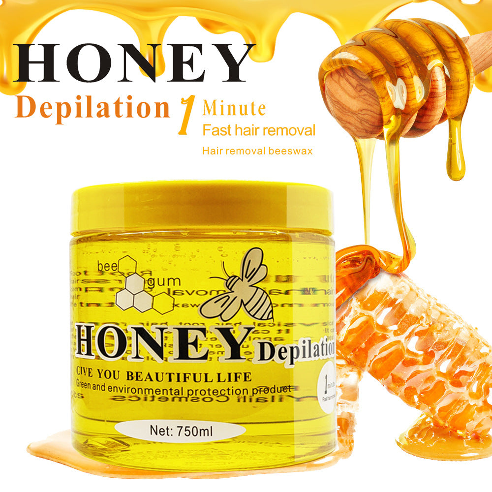honey hair removal wax, beeswax, purifying gel, armpit, arm, leg, whole body, available for export wholesale 750ml