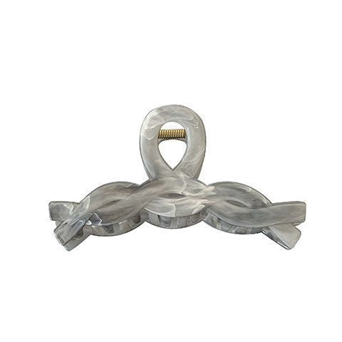 Super fairy ink smudged hair clip casualretro back of the head clip elegant shark clip headwear gray chinese style female