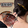 Retroclassy broken hair inverted comb hairpin leopard print bangs hair comb girl non-slip bangs comb casual hair top clip