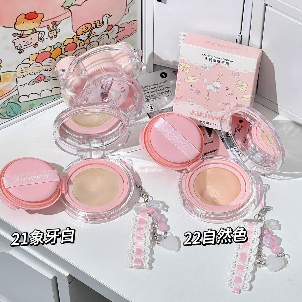 Jiujiu diary cartoon cat cushion bb cream oil control concealer long-lasting waterproof non-removing makeup student affordable cushion cream