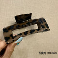 Glossy square deep leopard print [10.5cm]