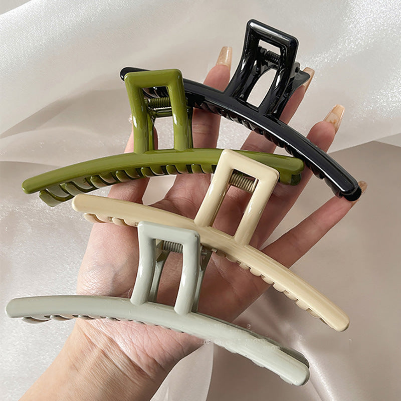 Classy shark clip hairpin elegant hair accessories large plate hair clip hair clip female summer back of head hair clip