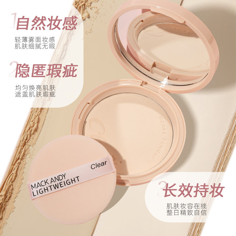 Marco andy velvet mist feather powder cake large capacity long-lasting oil control concealer setting powder no powder no makeup foundation