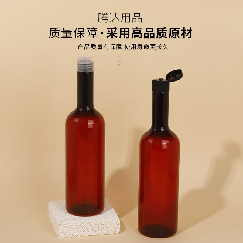 Pet plastic squeeze bottle dispenser - empty bottles for shampoo, body wash, conditioner