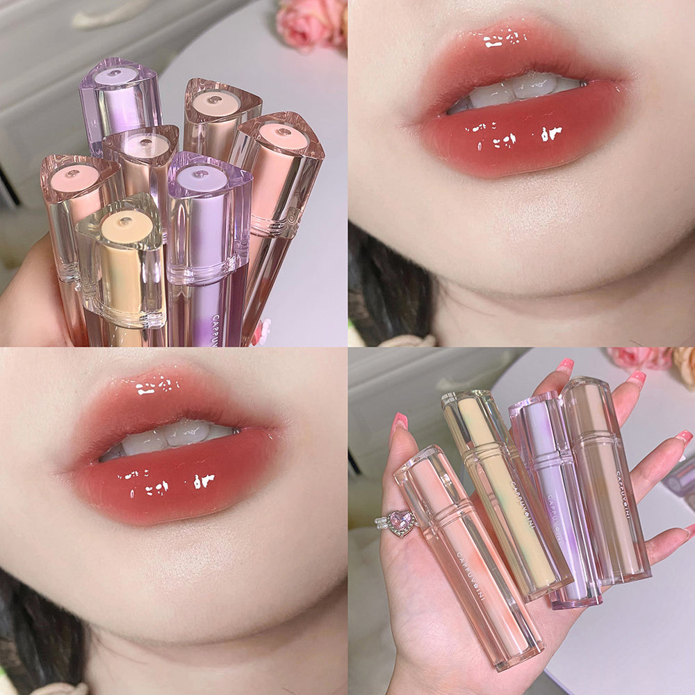 Cappuvini iced tea mirror lip glaze - watery glass lip color, waterproof, long-lasting lipstick - wholesale