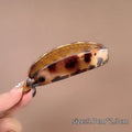 Leopard print banana clip vertical clip ponytail clip hairpin female twist clip headwear 2025new arrival clip hair volume hair card