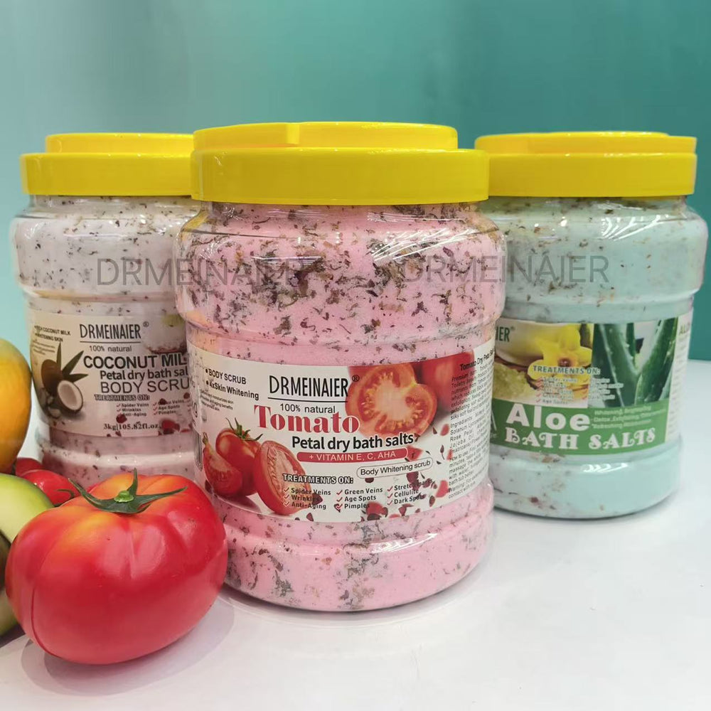 spa rose scrub bath salt with petals cleansing scrub exfoliating foot bath coffee bath salt 3kg