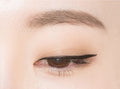 Makeup xixi lingmu deep automatic eyeliner waterproof long-lasting non-smudge hard tip black brown eyeliner pen