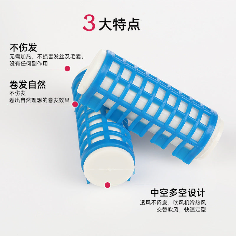 Factory direct sales heated hair rollers, plastic hair rollers, hot water hair rollers, snap-on cross-border curling irons, spot wholesale