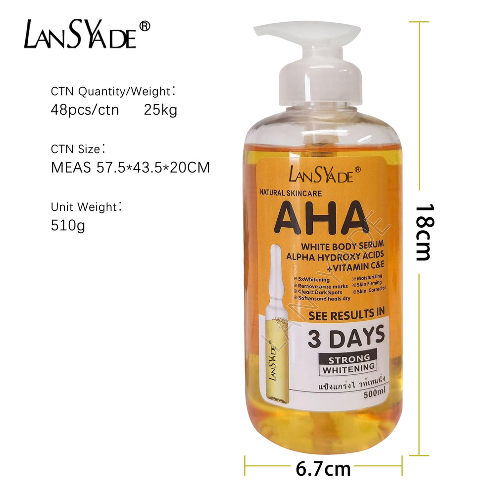 aha original liquid ampoule essence serum fruit acid moisturizing repair brightening skin removal 500ml wholesale