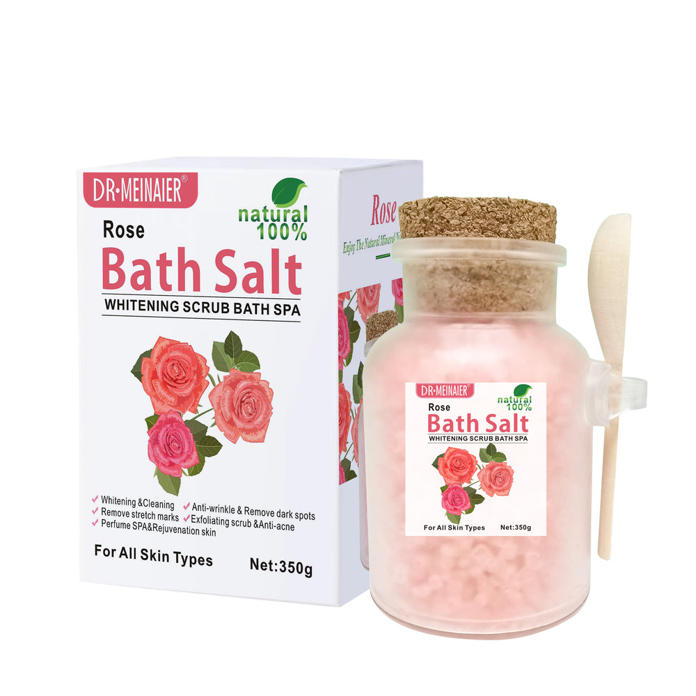 manufacturer wholesale rose dried flower bath salt moisturizing scrub salt crystal salt himalayan salt bath bath salt