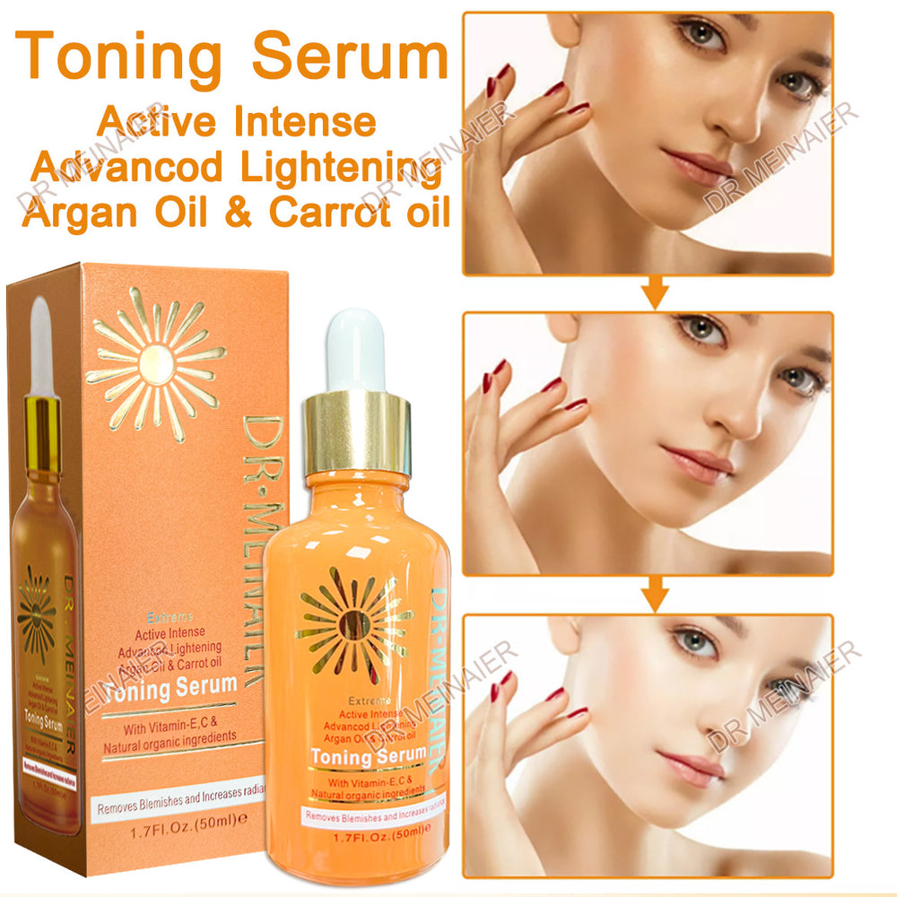 argan oil carrot brightening skin serum - fades melanin, hand & foot serum, dark spot correcting essence