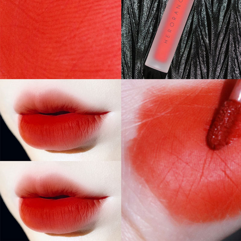 Herorange twilight milkshake velvet lip clay - matte, transfer-proof, and flattering for all skin tones