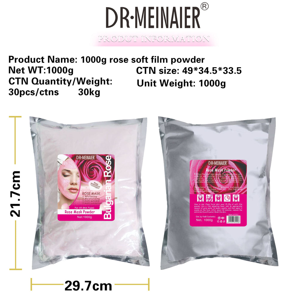 Wholesale 1000g rose clay mask powder for export - professional skincare, hydrating, moisturizing, and revitalizing facial mask powder for beauty salons