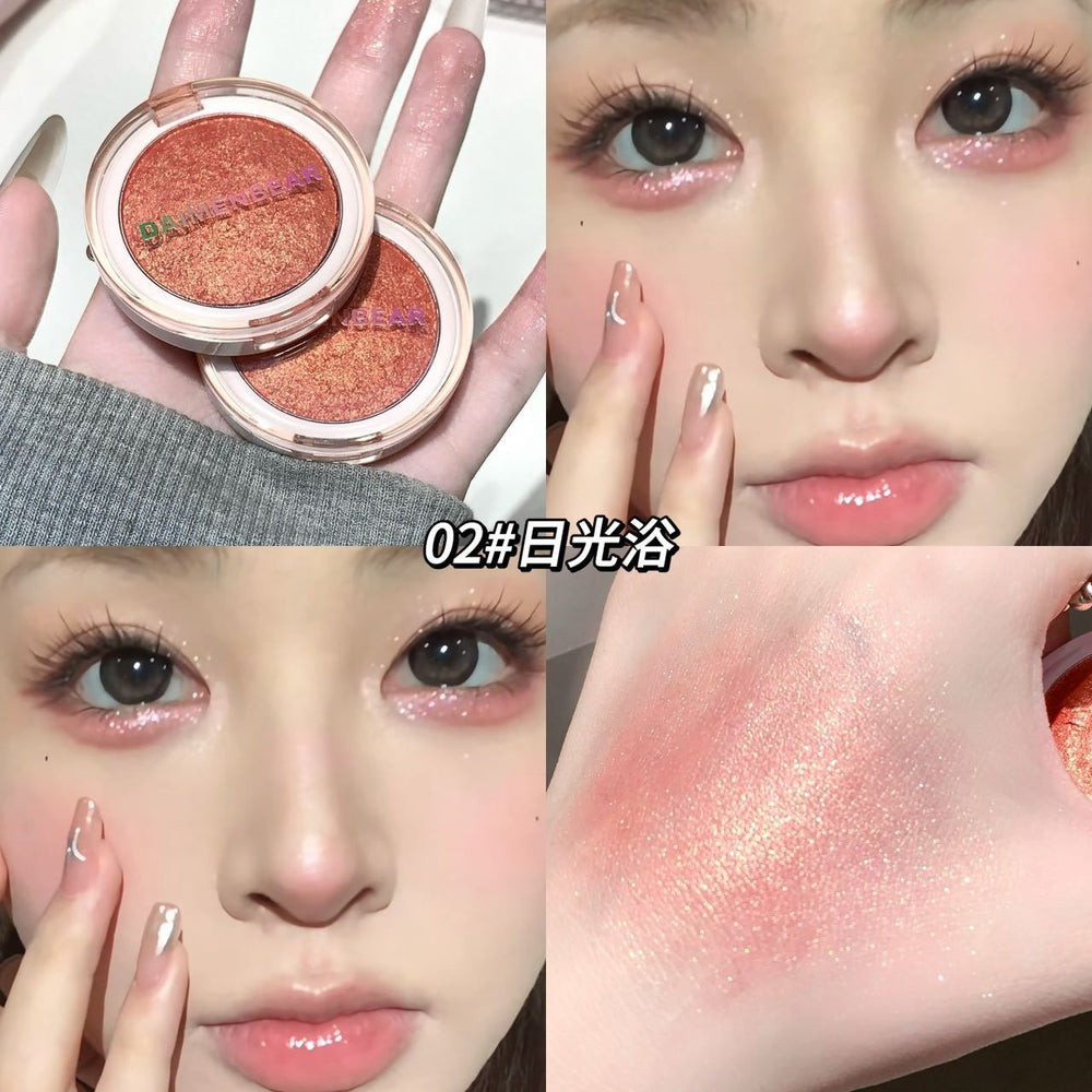 Makeup daimenbear clear and sparkling highlighter powder mochi mashed potatoes pearlescent diamond sparkling stereo brightening