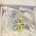 Gradient color dopamine flower small hair clip for women y2k high-end elegant hair clip 2024 new year shark clip