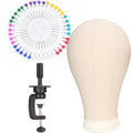 Canvas head mold model head can be inserted into the needle wig holder placement rack cloth model head for styling factory direct sales