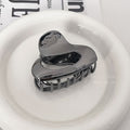 Cold style silver small gripper hair volume small shark clip metal niche style design clip hair clip female high-end