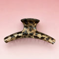 High gloss clothes hanger light leopard print [13cm]