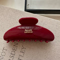 Oval gold label red [11cm]