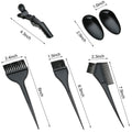 22-piece hair dye kit: includes hairdressing comb, brush, disposable shower cap, latex gloves, dye bowl, and styling tools for perming and coloring