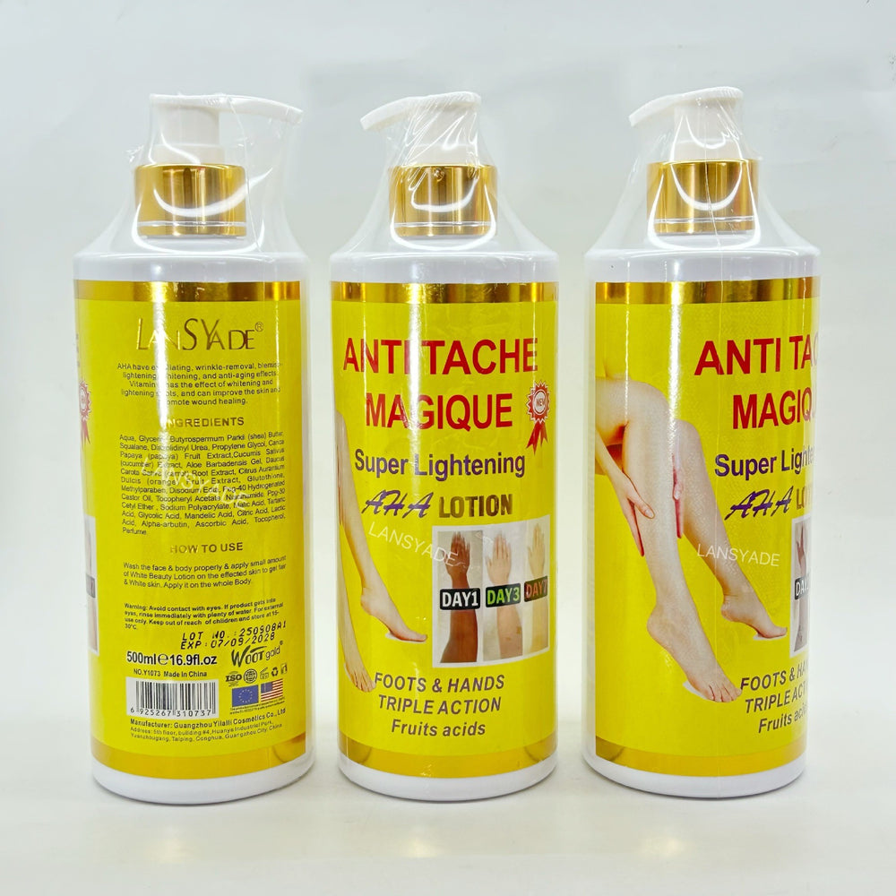 aha fruit acid body lotion 500ml whole body moisturizing, melanin dilution, brightening and moisturizing lotion aha milk export