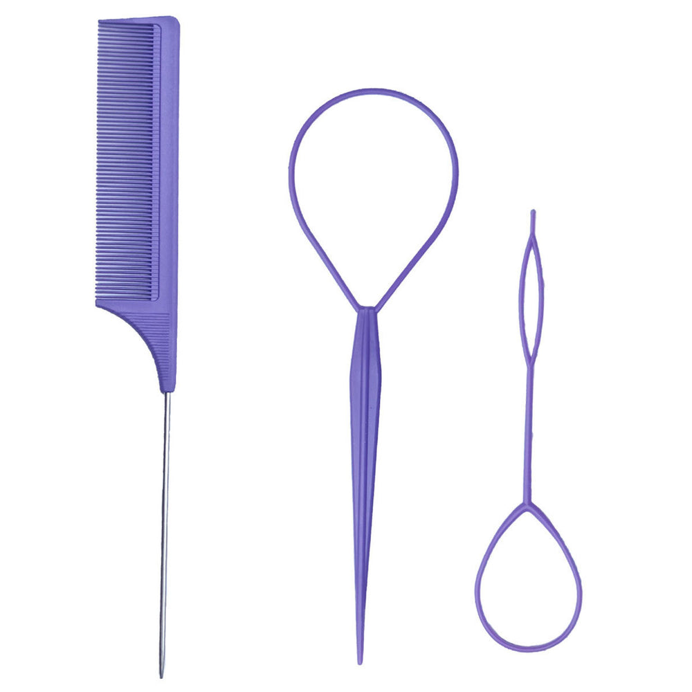 Hair braiding needle, hair braider, hair curler, 8-piece set, hair styling hair accessories, hairdressing tools, fishbone braid, steel needle comb