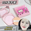 Jiujiu diary shell cat powder cake soft focus oil control concealer touch up makeup setting waterproof anti-sweat non-removing makeup foundation