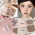Jonbos embossed light and shadow quad contour palette - all-in-one sculpting, highlighting, and contouring set