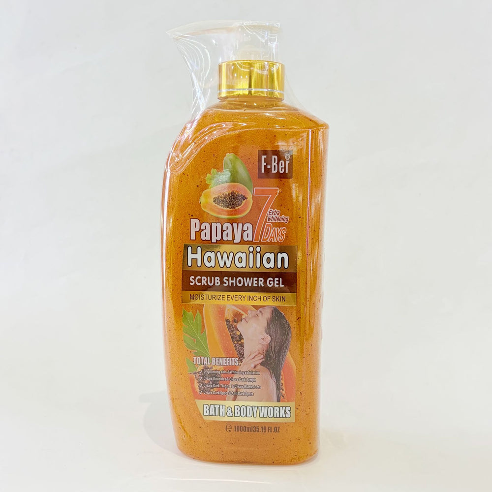 english 7-day renewal exfoliating body wash - gentle exfoliation, cleansing rice & coconut shower gel 1000ml
