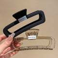 Large rectangular claw clip for thick hair - extra large hair styling clip for women - 2024 new high-end hair clip - back of head hair clip