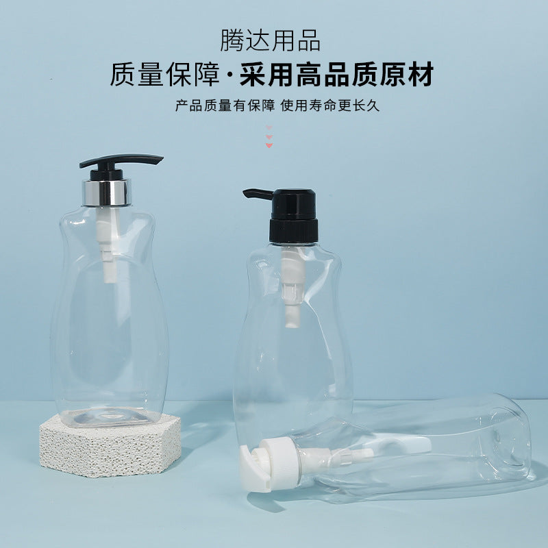 400ml kids' press-type lotion liquid dispenser bottle, shampoo plastic packaging bottle, empty shower gel bottle
