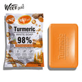 foreign trade bagged turmeric soap 80g facial cleansing universal soap turmeric soap cross-border wholesale