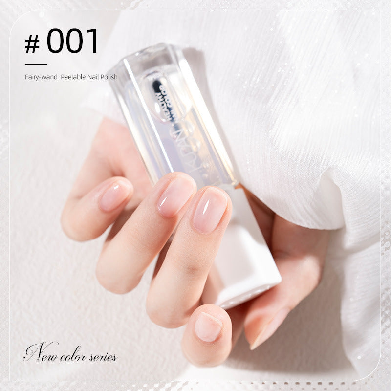 2023 new nail polish - no bake, autumn/winter colors, nail salon black peel-off protective top coat, quick-drying nail polish