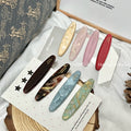 Side acetate oval bangs hair clip for women's forehead trim clip hair clip one-word clip bb clip 2025new arrival water drop
