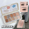 Jojo diary soft & sweet paradise 10-color eyeshadow palette - shimmer, matte, blue, smoky, everyday, earth tones