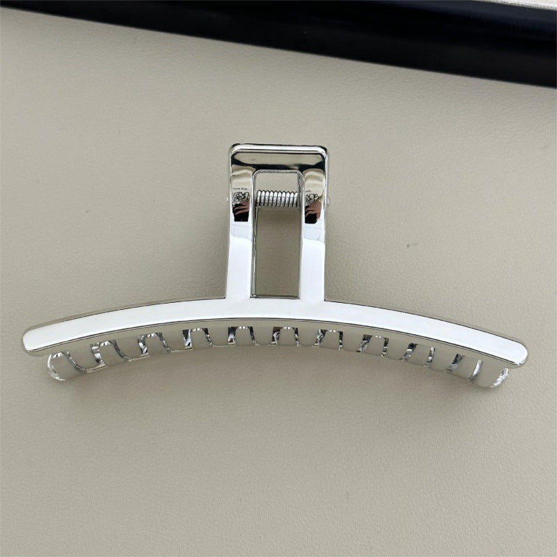 Korean dongdaemun silver acrylic shark clip hairpin women's back of head hairpin large clip headgear clip
