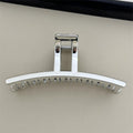 Silver clothes hanger