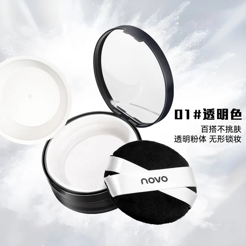 Novo soft focus seamless setting powder - oil control, long-lasting, waterproof, sweat-proof, non-caking, flawless finish - perfect for students