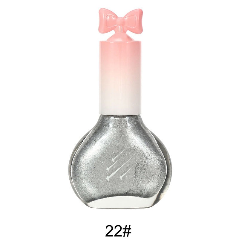Nail polish, no baking, quick drying, non-tearable, nude color, sequined bottom oil, wine red cherry oily nail polish, wholesale