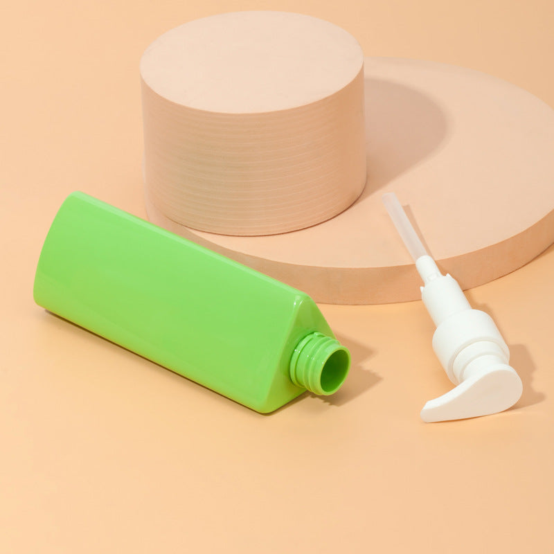 300ml triangular dispensing bottle for lotions, body lotion, shampoo, and shower gel - plastic bottle