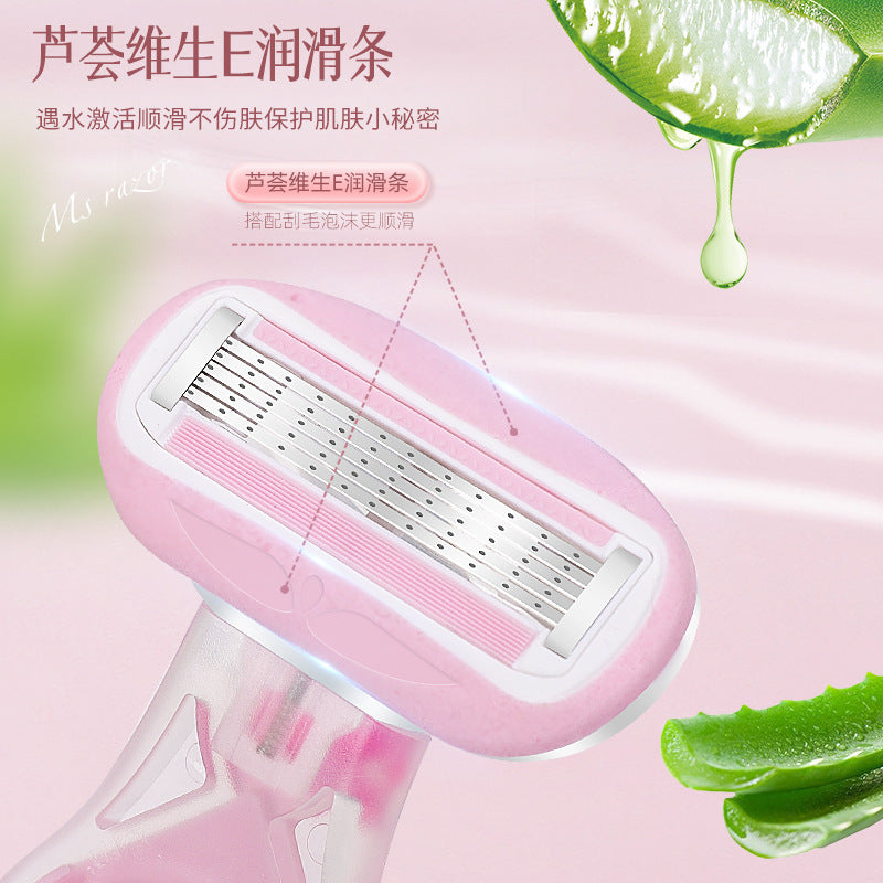 five-layer shaving knife for women, special armpit hair removal handy gadget, whole body leg hair, armpit 5-layer shaving private parts instrument