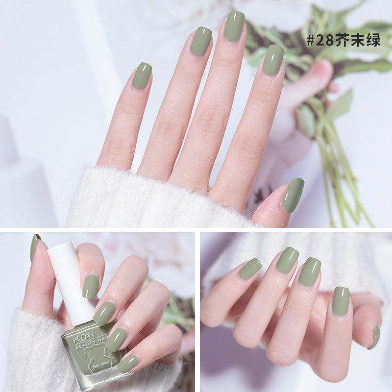 Ice-through nail polish, no-bake cool dan, new arrival, long-lasting, quick-drying jelly, transparent nude, oily, non-tearable nail polish