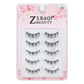5 pairs japanese style natural false eyelashes - natural baby straight simulated 3d eyelashes with adhesive - simulated qingdao factory